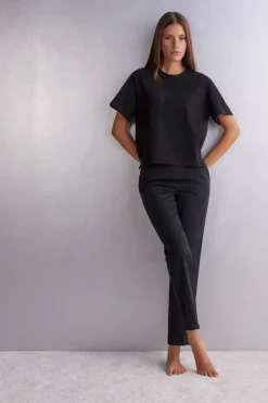 Boxy fit Short-Sleeved Cotton Top