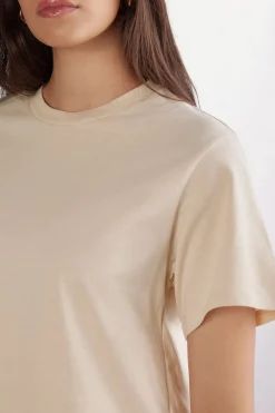 Boxy fit Short-Sleeved Cotton Top