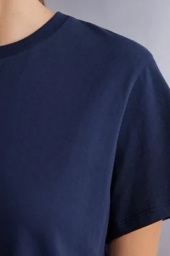 Boxy fit Short-Sleeved Cotton Top