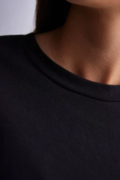 Boxy fit Short-Sleeved Cotton Top