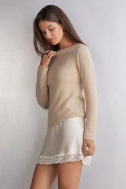 100% Cashmere Long-Sleeved Top
